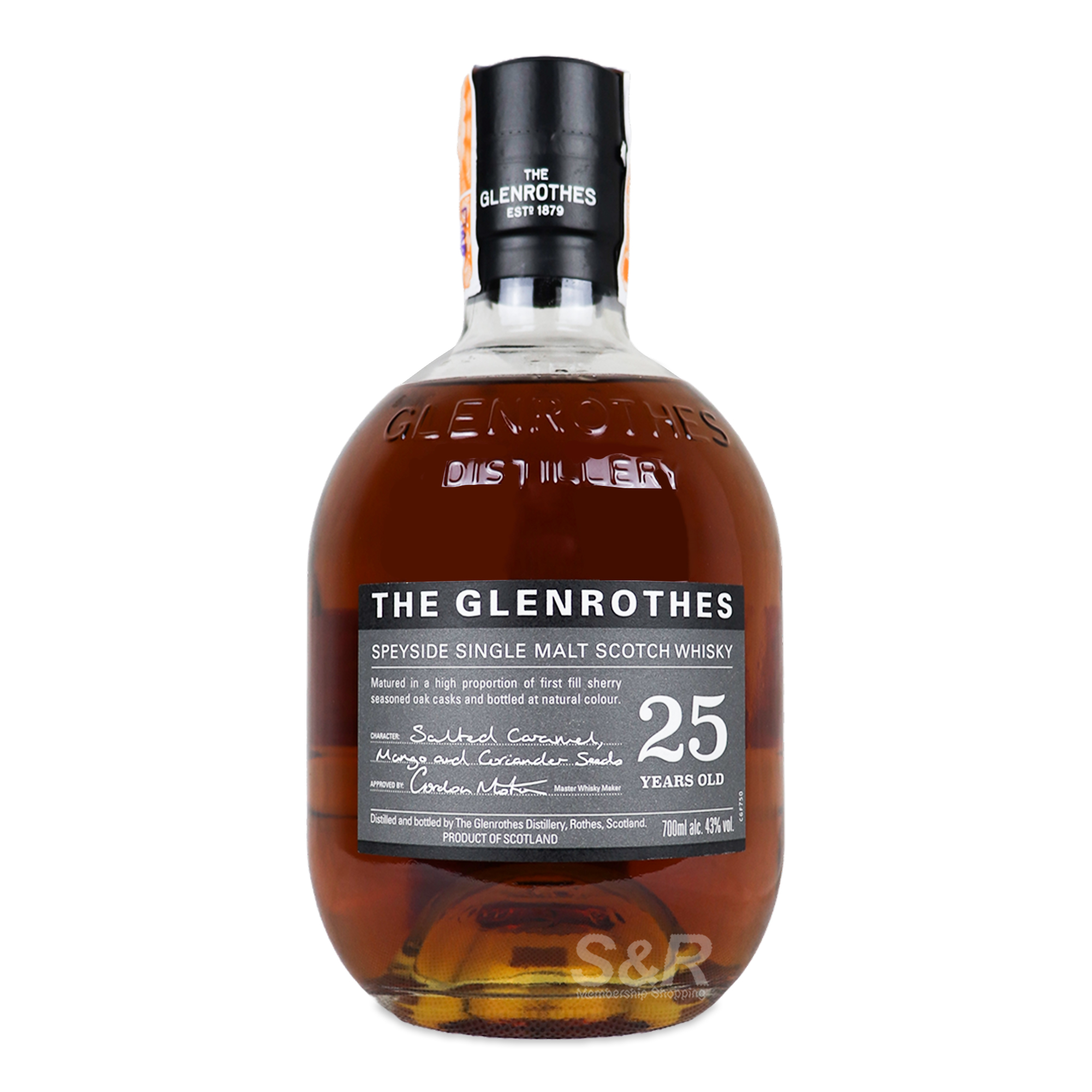 Glenrothes Speyside Single Malt Scotch Whisky 25 Years Old 700mL Glenrothes Speyside Single Malt Scotch Whisky 25 Years Old 700mL